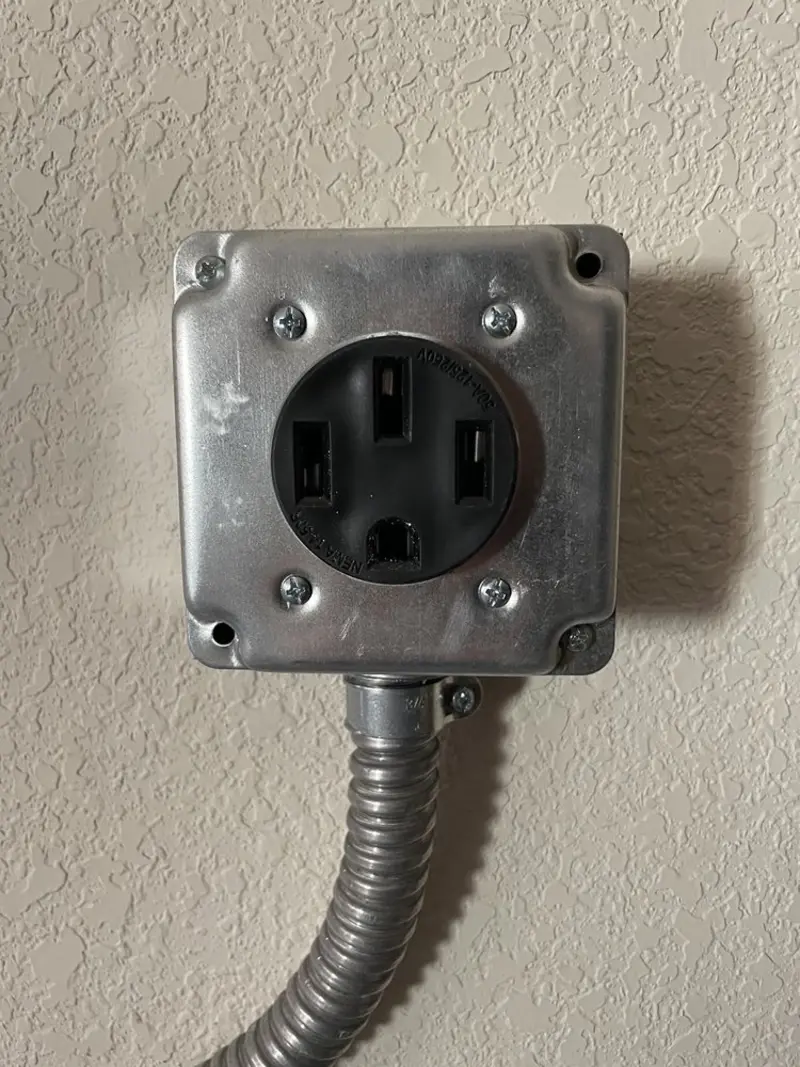 NEMA 14-50 outlet installed for Smart Home Electrical in Brady